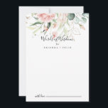 Cartão De Conselho Palavras Douradas de Casamento Floral da Folhagem<br><div class="desc">Essa folhagem dourada, palavras de casamento florais, de um cartão de conselho de sabedoria é perfeita para um casamento moderno. A design apresenta ouro desenhado à mão e folhagem botânica verde com flores rosa, pinceladas e brancas, inspiradoras belezas naturais. Estas cartas são perfeitas para um casamento, chá de panela, chá...</div>