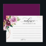 Cartão De Conselho Palavras Elegantes Florais Douradas do Rosa Roxo<br><div class="desc">Placa de conselho com palavras elegantes Rosas e vertiginosas roxas. (1) Para mais personalização,  clique no link "personalizar mais" e use nossa ferramenta design para modificar esse modelo. (2) Se precisar de ajuda ou itens correspondentes,  entre em contato comigo.</div>