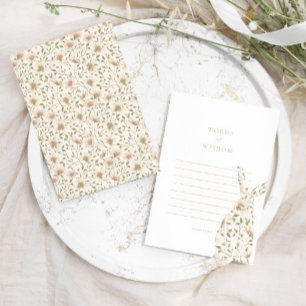 Cartão De Conselho Palavras Primavera de Sabedoria Aconselhamento par