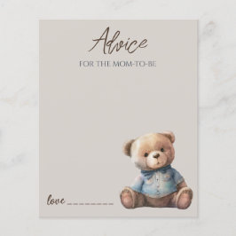 Cartão de Conselho para a Mamãe do Ursinho Fofo