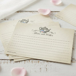 Cartão De Conselho Partido Elegante Vintage Tea