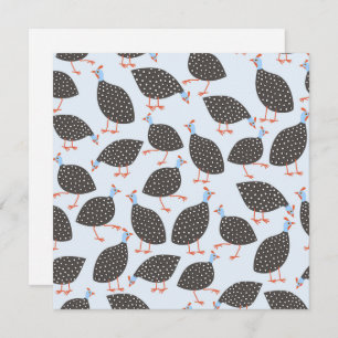 Cartão De Conselho Pássaro de Hen da Guiné