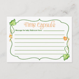 Cartão De Conselho Pequeno Chá de fraldas de Abóbora Atividade da Cáp