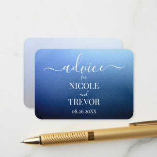 Cartão De Conselho Personalize: Dicas de Casamento com Sombra Texturi