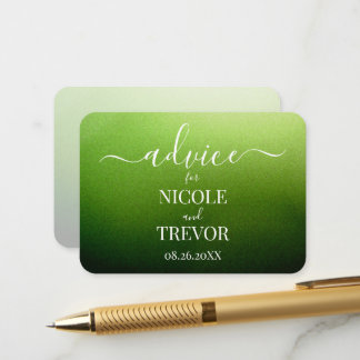 Cartão De Conselho Personalize: Dicas de Casamento com Sombra Texturi