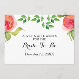 Cartão De Conselho placa de chá de panela de coral e de boas intençõe