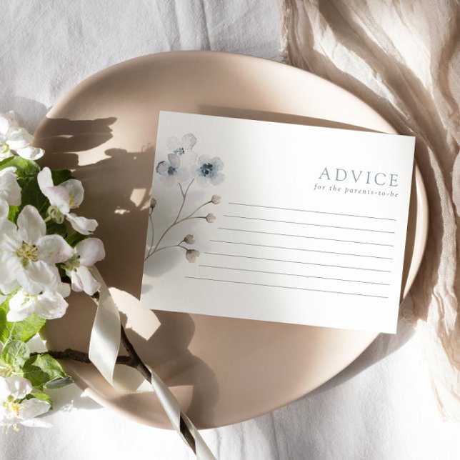 Cartão De Conselho Placa de Conselhos Simples sobre Chá de fraldas Fl (Criador carregado)