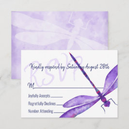 Cartão De Conselho Placa de receptáculo RSVP de Dragonfly