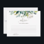 Cartão De Conselho Placas de Conselhos de Casamento de Folhagem<br><div class="desc">Estes cartões de aviso de casamento foliar são a atividade perfeita para uma recepção de casamento ou chá de panela rústico. A design apresenta uma fuselagem de folhas verdes e botânicos com folhas verdes. Personalize estas cartas com o nome da noiva e do noivo.</div>