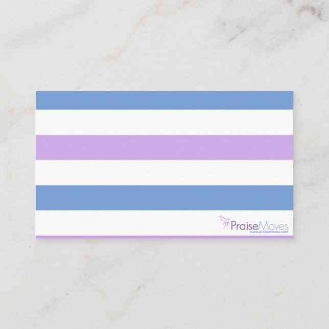 Cartão De Conselho Placas de Nota de LouvorMove com Script (Verso)