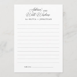 Cartão De Conselho Preto Elegante, Script Moderno Bem Deseja