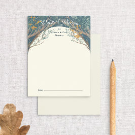 Cartão De Conselho Receptáculo de Chá de fraldas Storybook Woodland A