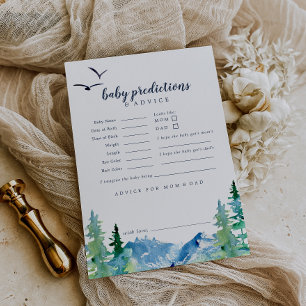 Cartão De Conselho Rocky Mountain Baby Predictions & Advice Card