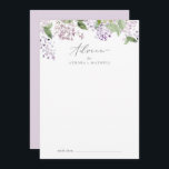Cartão De Conselho Rustic Lilac Wedding<br><div class="desc">Este cartão de conselho de casamento lilás rústico é perfeito para um casamento de primavera ou verão e pode ser usado para qualquer evento. A romântica e elegante design floral apresenta flores lilás roxas de aquarela com uma sensação de jardim boho country. Esses cartões de aviso podem ser usados como...</div>