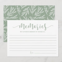 Sage Green Script - Memória Favorita da Noiva