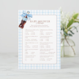 Cartão De Conselho She Is Ready to Pop Blue Trivia Game Card