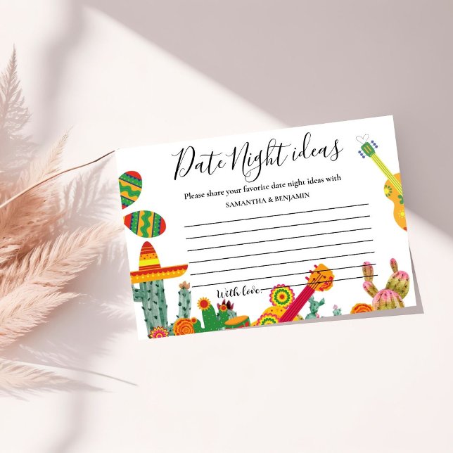 Cartão De Conselho Taco Bout Love ideias noturnas mexicanas (Criador carregado)