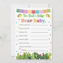 Taco Chá de fraldas deseja bebê, Taco Bout