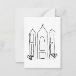Cartão De Conselho Templo Mórmon de Salt Lake City simples moderno