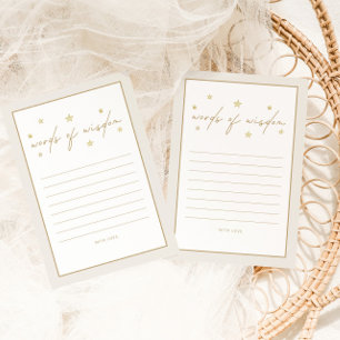 Cartão De Conselho Twinkle Twinkle Pequena Estrela Chá de fraldas de 