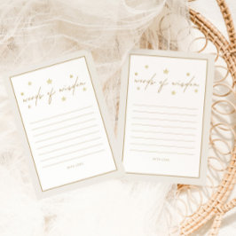 Cartão De Conselho Twinkle Twinkle Pequena Estrela Chá de fraldas de 