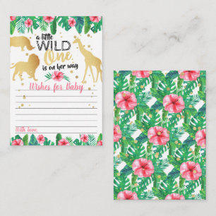 Cartão De Conselho Um Pouco Selvagem Está A Caminho Chá de fraldas 