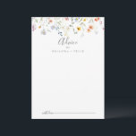 Cartão De Conselho Wild Multicolor Floral Wedding<br><div class="desc">Este cartão de conselho floral multicolor é perfeito para um casamento rústico. A design apresenta flores elegantes, cor-de-água, cor-de-rosa, pincelada, roxa, marinho e branca, com folhas verdes esmeraldas. Estas cartas são perfeitas para um casamento, chá de panela, chá de fraldas, festa de formatura e muito mais. Personalize as cartas com...</div>