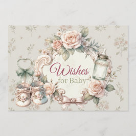 Cartão De Conselho Wishes for Baby Card Invitation Insert