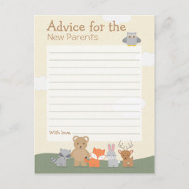 Cartão De Conselho Woodland "Advice"