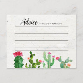 Cartão de Conselhos Modernos para Chás Fiesta