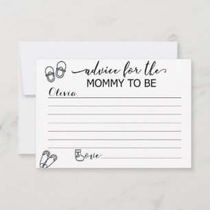 Cartão de Conselhos Personalizados para a Mãe Es