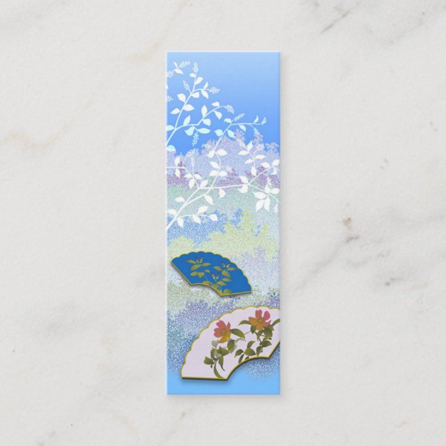 Cartão De Contato 和風絵（日本）の栞　bookmark (Frente)
