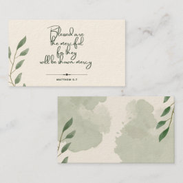 Cartão De Contato 10 dias de placas Versas de Escritura | Matthew 5: