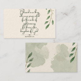 Cartão De Contato 10 dias de placas Versas de Escritura | Matthew 5: