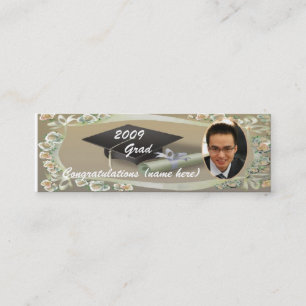 Cartão De Contato A graduação 2009 personaliza o marcador da foto