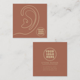 Cartão De Contato Adicione sua joia de logotipo Alças da placa de ex