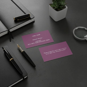 CARTÃO DE CONTATO ARRUMA UMA CHAMADA ENORME