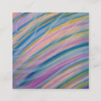 Cartão De Contato Arte abstrata colorida única P6
