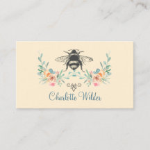 Assinatura de Script Personalizada de Bee Floral
