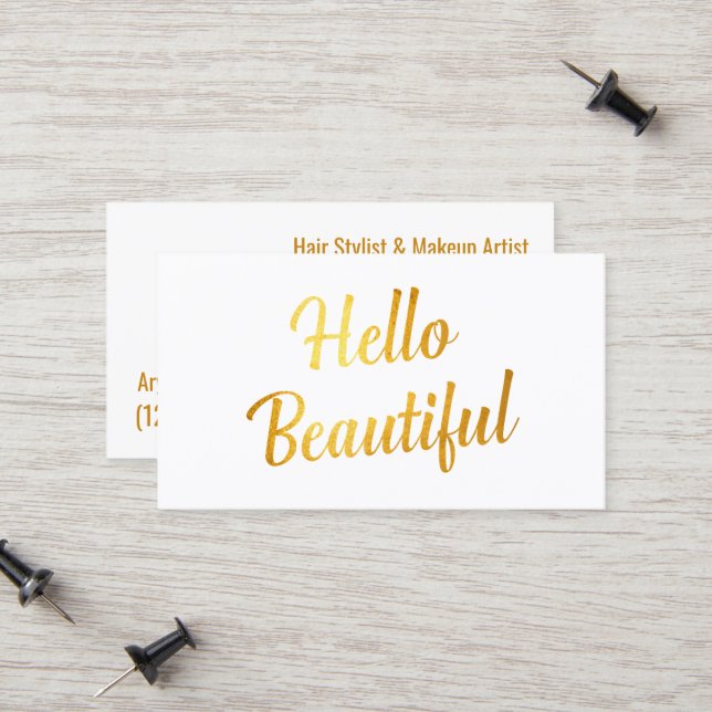 Cartão De Contato Beleza Makeup Artist Simple (Frente/Verso In Situ)