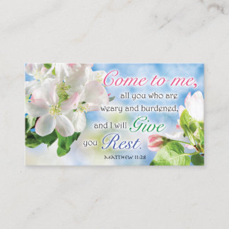 Cartão De Contato Bible Verse Cards - Religious Motivational Cards