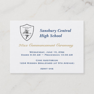 Cartão De Contato Bilhete geral de admissão de evento personalizado