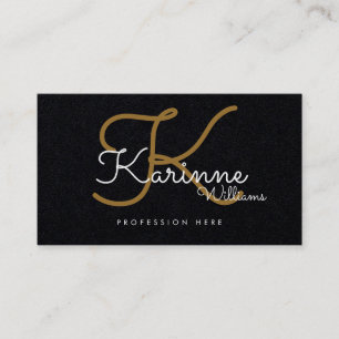 Cartão De Contato black premium pro contact-card / original monogram