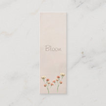 Bloom Floral Mini Bookmark