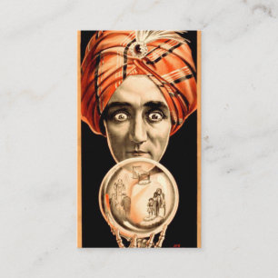 Cartão De Contato Bola de Cristal de Vidente