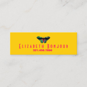 Cartão De Contato Borboleta - Slim Business / Calling Cards
