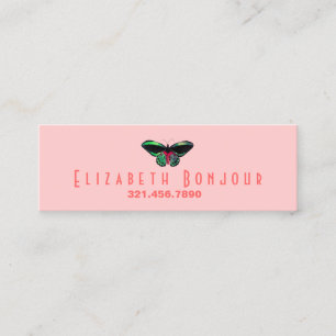 Cartão De Contato Borboleta - Slim Business / Calling Cards