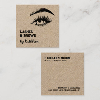 Cartão De Contato 🧖 ♀️ Brows e Lashes Kraft