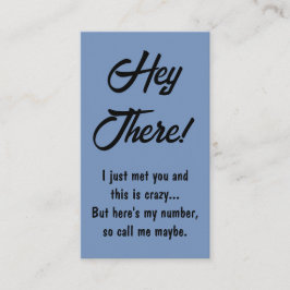 Cartão De Contato Caras engraçadas Aqui está o meu número, me chame 