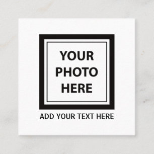Cartão De Contato Carregar Foto de Imagem e Adicionar Texto - Person